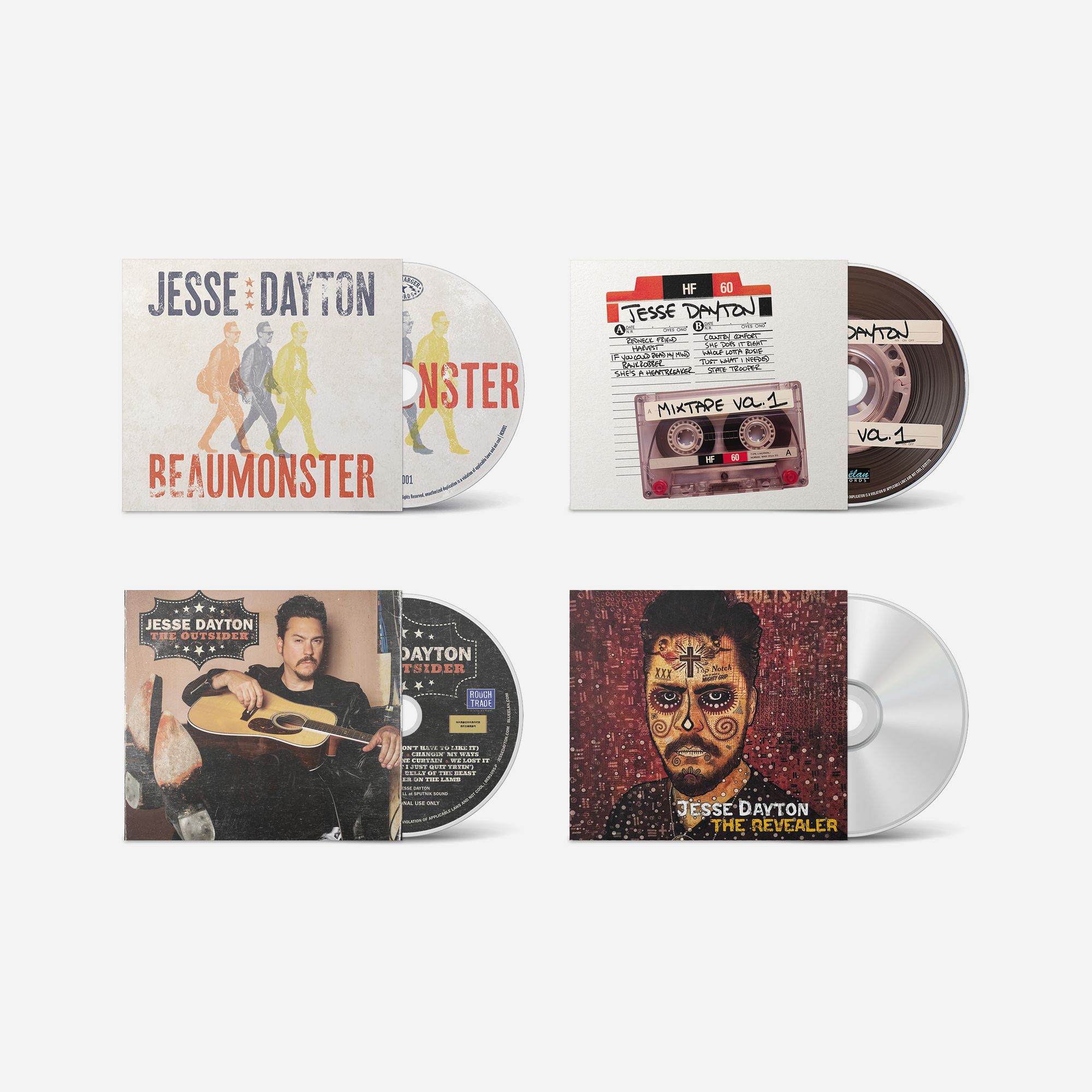 Poet of Motel 6 x Jesse Dayton CD Discography Bundle