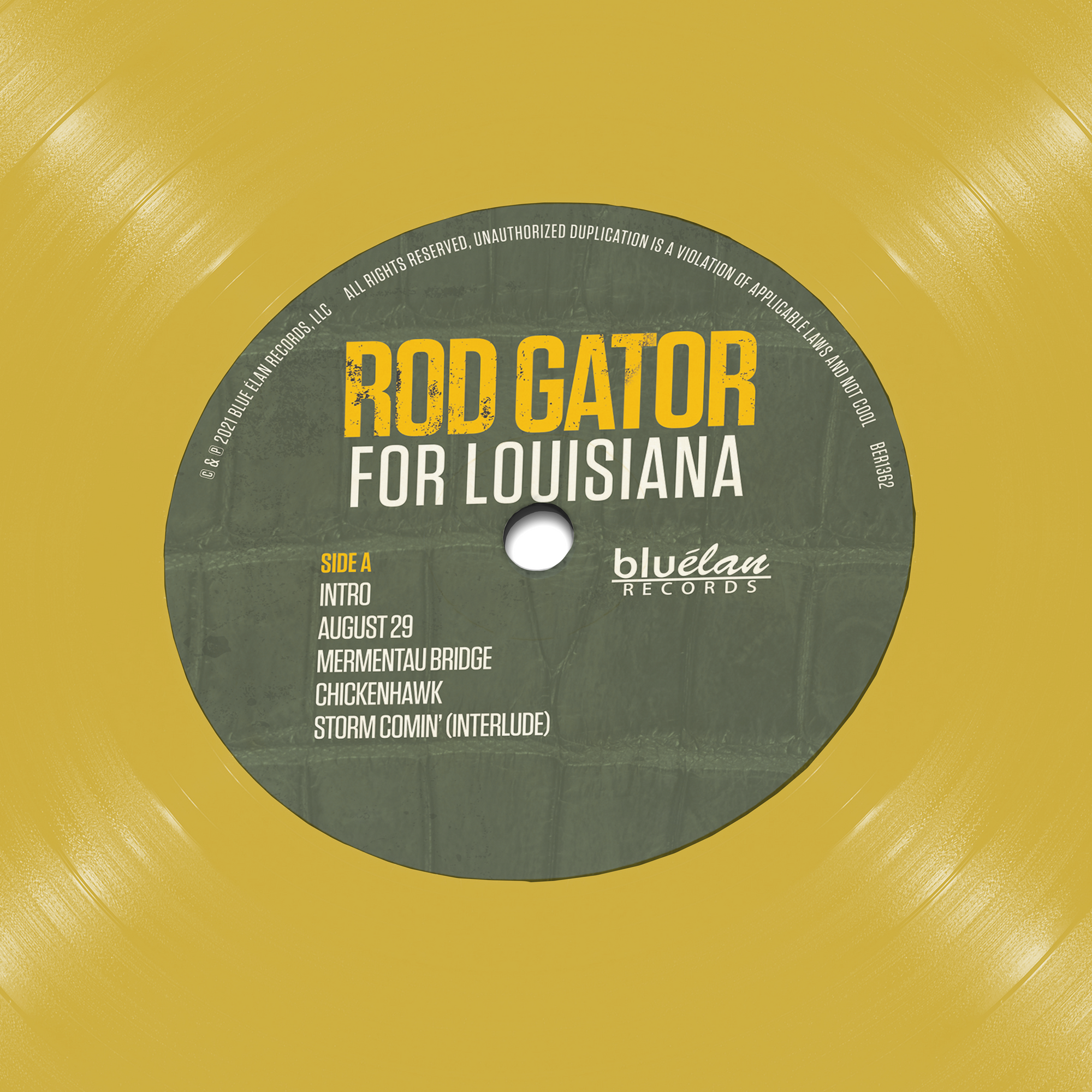 For Louisiana - 180g Limited Edition Opaque Yellow LP